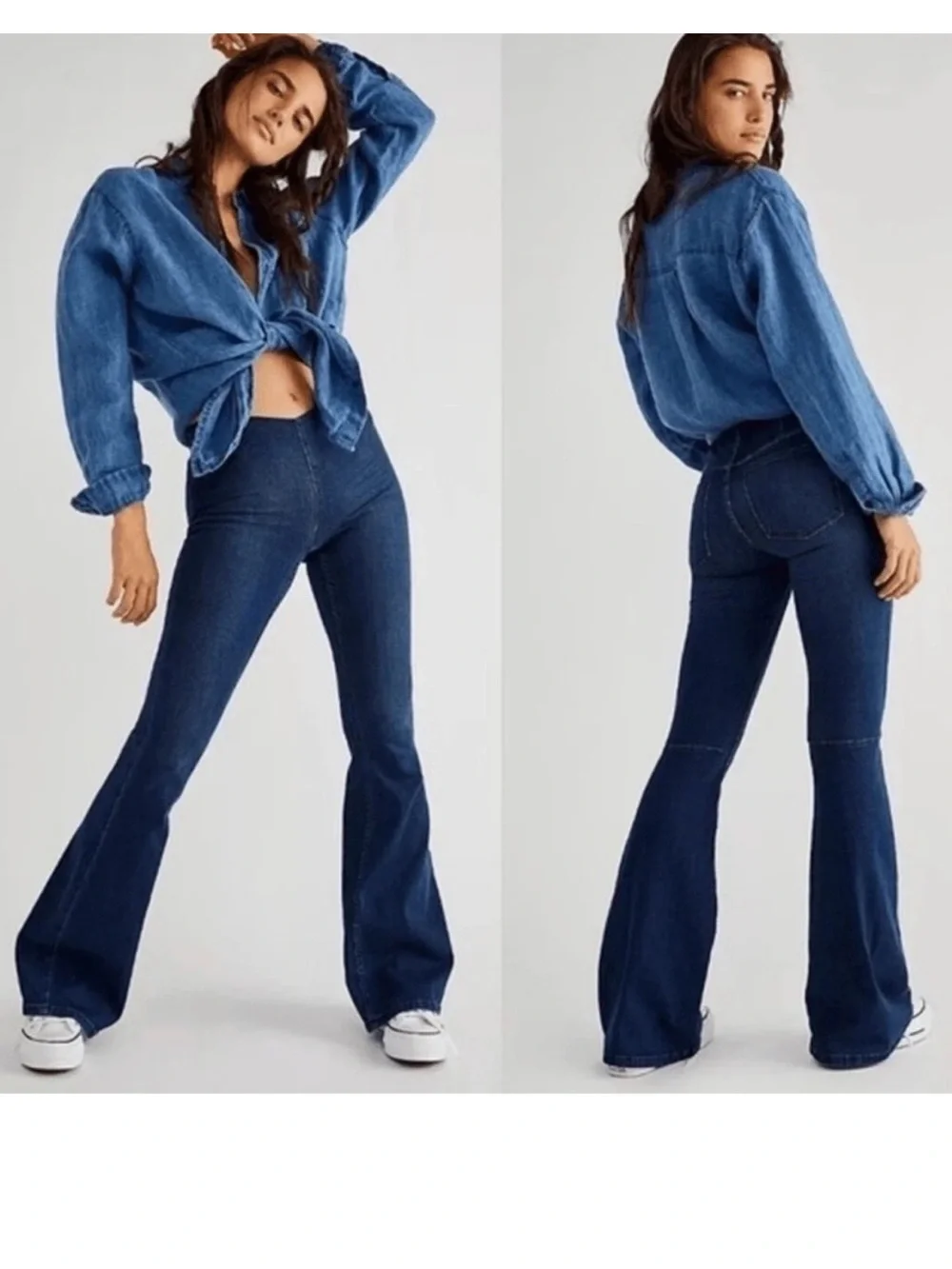 Free People We The Free Penny Pull-On Flare Jeans Womens Size 29